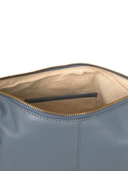 Pure Luxuries London Imogen Leather 100% Cotton Shoulder Bag - Image 6 of 6