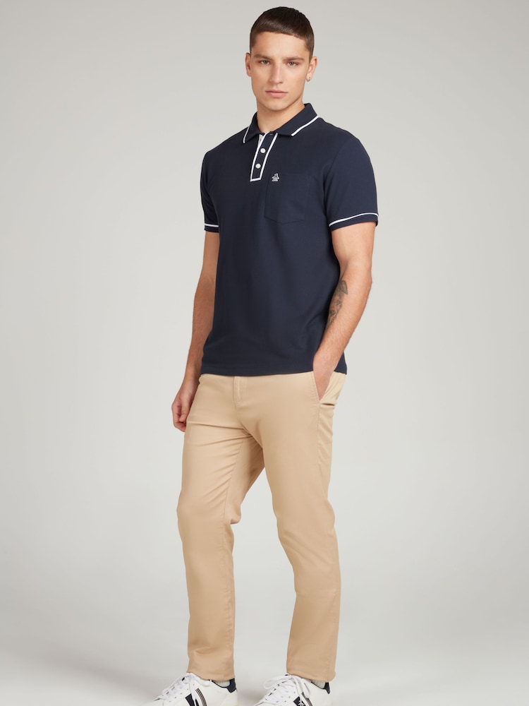 Original Penguin Earl Tipped Collar Pocket Pique Polo Shirt - Image 1 of 5