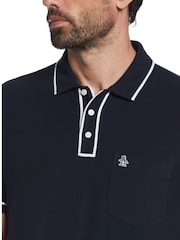 Original Penguin Earl Tipped Collar Pocket Pique Polo Shirt - Image 4 of 5