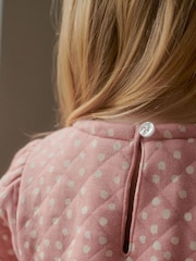 Pink Quilted Sweat Dress (3mths-7yrs) - Image 3 of 6