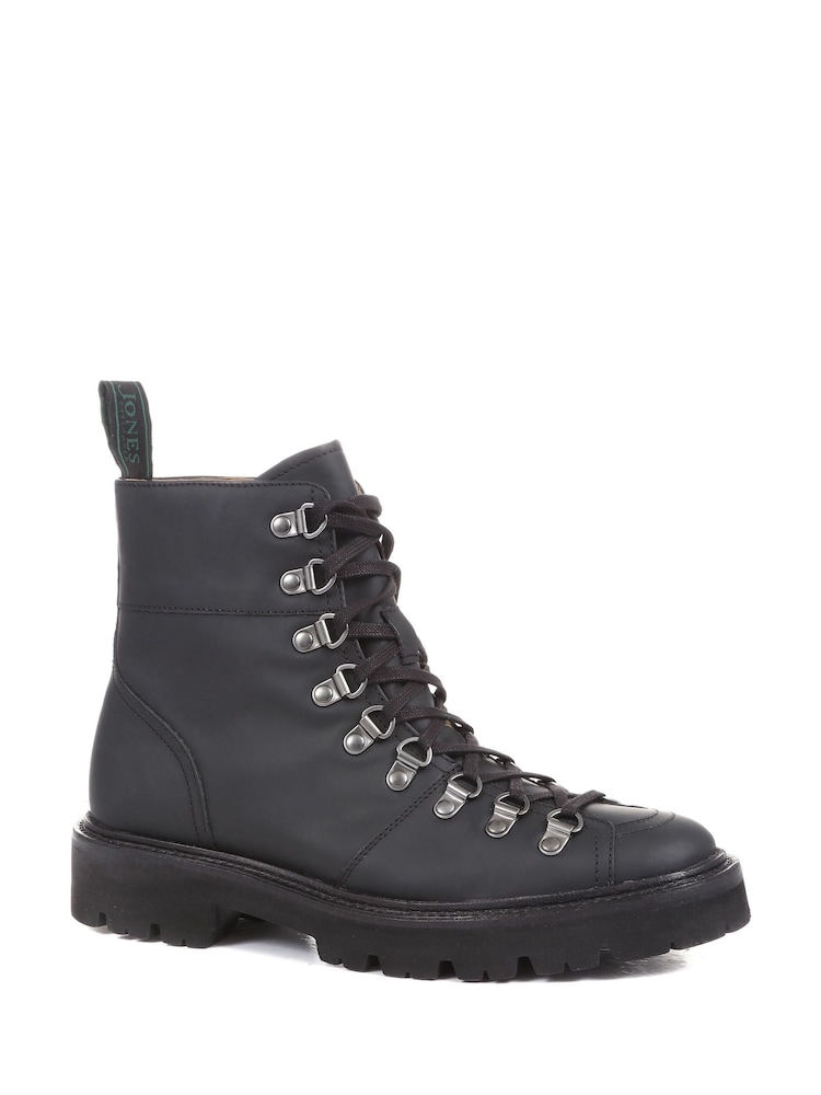 Jones Bootmaker Katia Leather Hiker Black Boots - Image 2 of 5