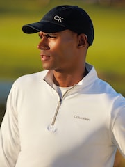 أزرق - أسود - قبعة تويل من القطن 100% من Calvin Klein Golf - صورة 3 من 13