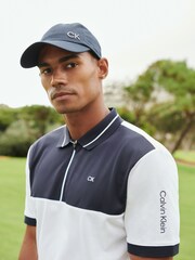 أزرق - أسود - قبعة تويل من القطن 100% من Calvin Klein Golf - صورة 8 من 13