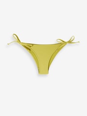 Lime Green Tie Side Bikini Bottoms - Image 5 of 5