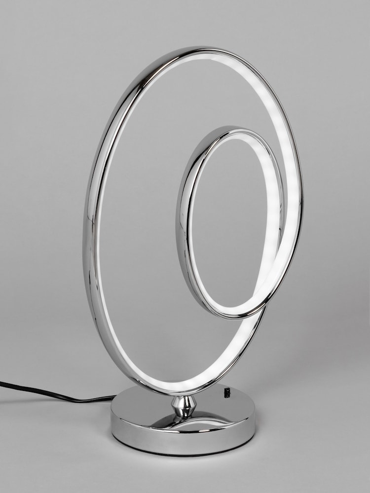 BHS Chrome Renzo RGB LED Table Lamp - Image 2 of 5