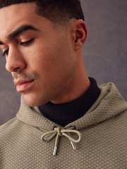 Light Stone Hooded Textured Overhead Hoodie - Image 1 of 7