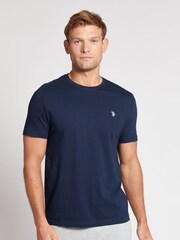 Granatowa marynarka - Zestaw 2 koszulek domowych U.S. Polo Assn. w 100% z bawełny - Obraz 5 z 8