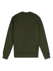 U.S. Polo Assn Army Green Raglan Rider LB Crew Sweatshirt - Image 5 of 6