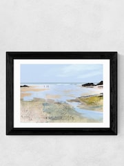 East End Prints Tan Brown Sea View Print by Dan Hobday - Image 4 of 4