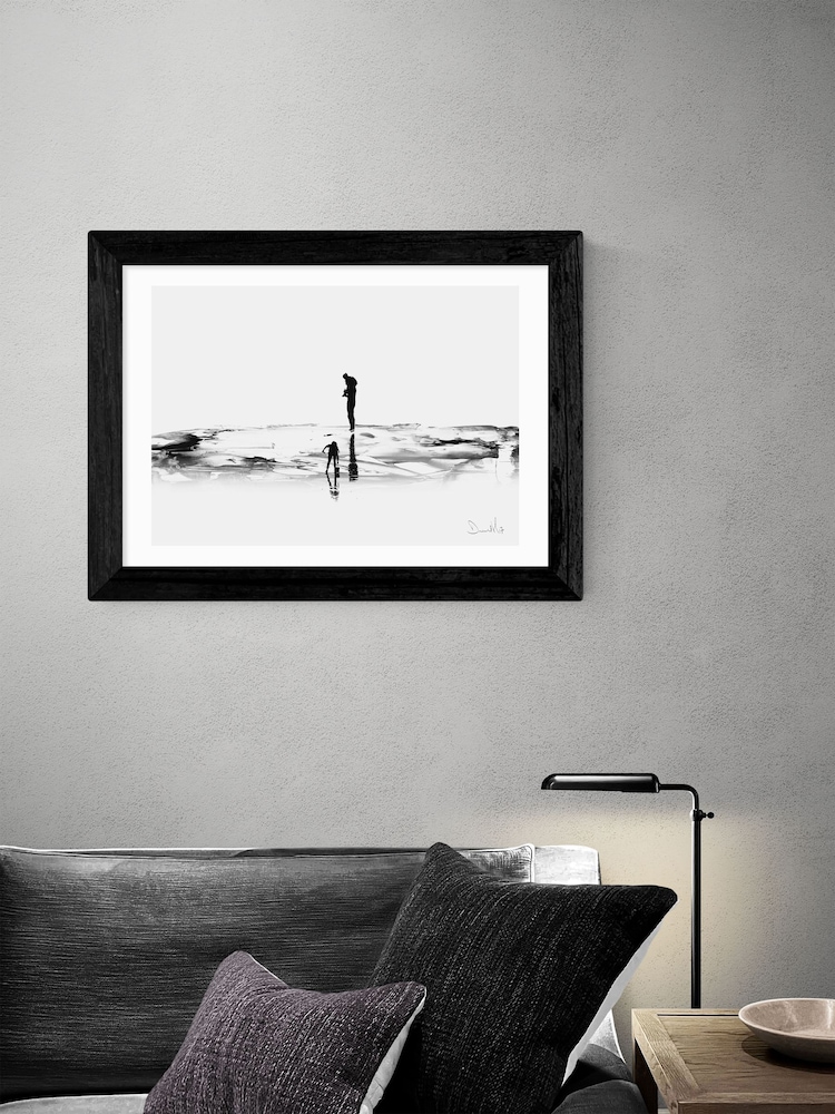 East End Prints White On The Beach Print by Dan Hobday - Image 1 of 2