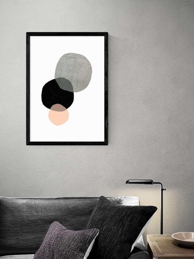 East End Prints Grey Circles Print by Seventy Tree - Image 2 of 3