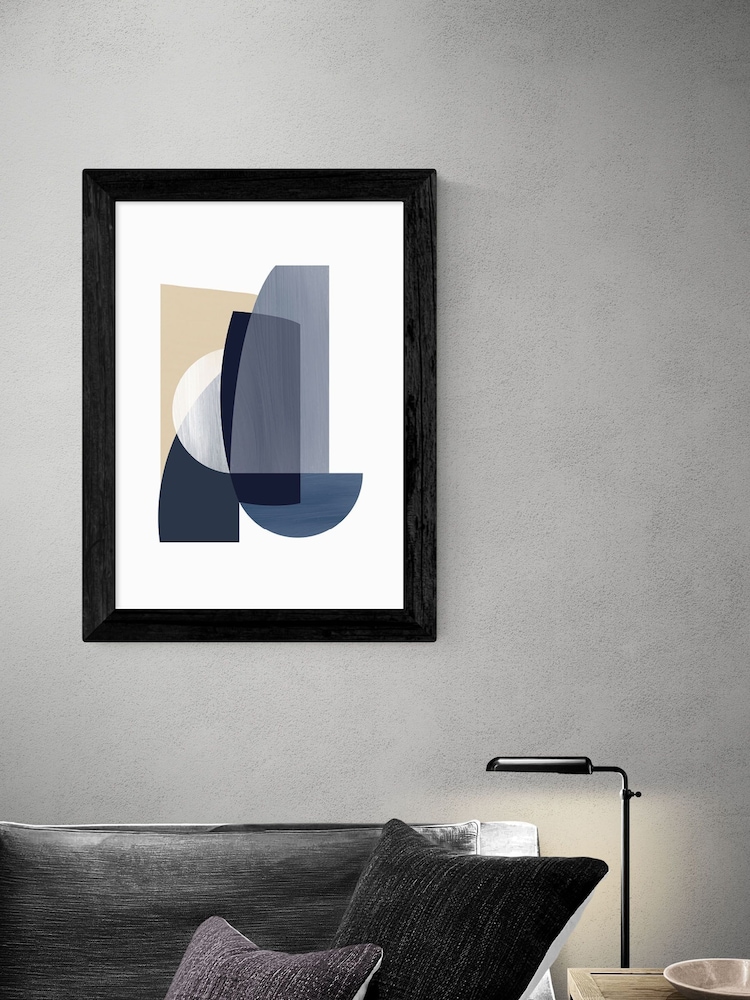 East End Prints Blue Abstract IV Print by Anna Mainz - Image 1 of 3