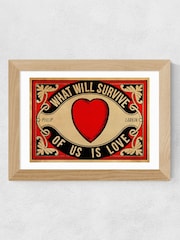 East End Prints Red Arundel Tomb Print by Indie Prints - Image 1 of 2