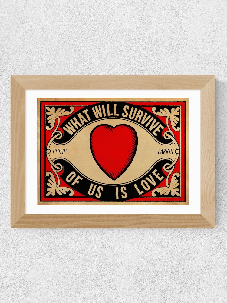 East End Prints Red Arundel Tomb Print by Indie Prints - Image 1 of 2