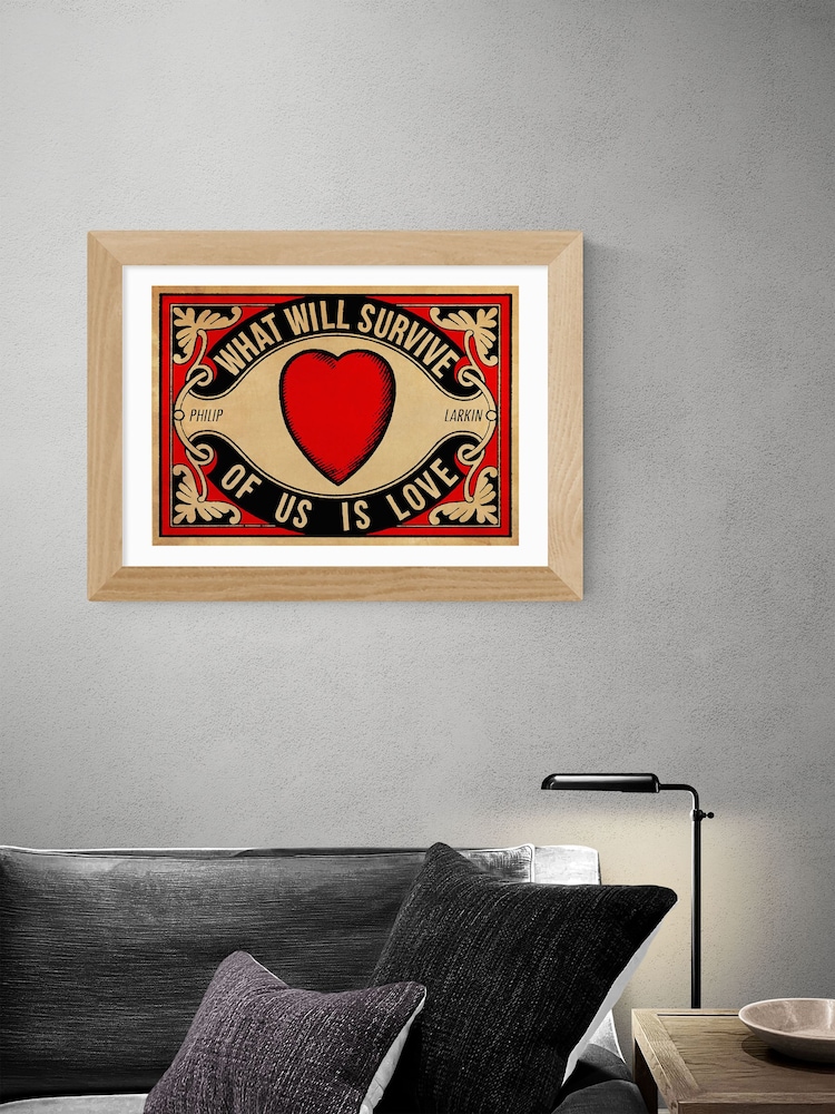 East End Prints Red Arundel Tomb Print by Indie Prints - Image 2 of 2