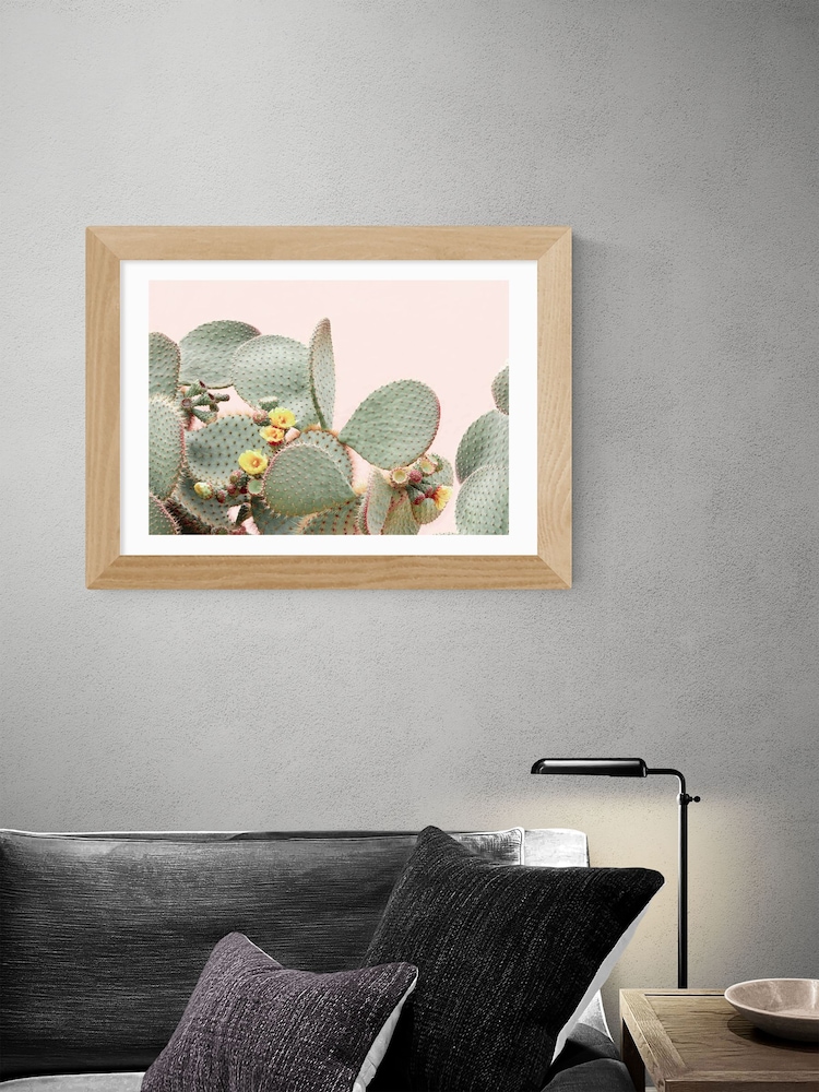 East End Prints Green Blooming Cactus Print by Sisi and Seb - Image 2 of 2