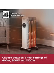 Black & Decker White Oil Filled Radiator - Image 2 of 7