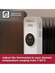 Black & Decker White Oil Filled Radiator - Image 3 of 7