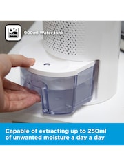 Black & Decker White 900ml Compact Dehumidifier - Image 5 of 8