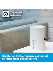 Black & Decker White 900ml Compact Dehumidifier - Image 6 of 8