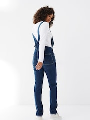 FatFace Dark Blue Lewes Denim Dungarees - Image 2 of 4