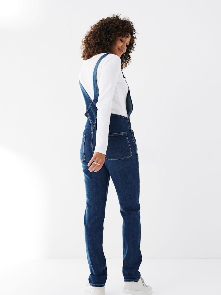 FatFace Dark Blue Lewes Denim Dungarees - Image 2 of 4