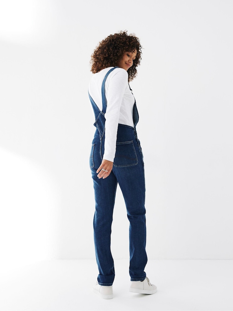 FatFace Dark Blue Lewes Denim Dungarees - Image 2 of 4 FatFace Dark Blue Lewes Denim Dungarees - Image 2 of 4