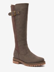 Marron chocolat - Bottes hauteur genou Forever Comfort® avec finitions surpiquées - Image 5 of 7