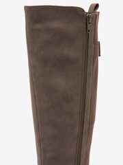 Marron chocolat - Bottes hauteur genou Forever Comfort® avec finitions surpiquées - Image 6 of 7