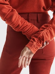 Reiss Orange Jolie V-Neck Cashmere Blend Jumper - Image 4 of 7