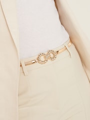Gold Skinny Stretch Chain Belt - Image 3 of 5