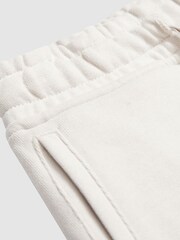Reiss Dark Ecru Henry Drawstring Jersey Shorts - Image 8 of 8