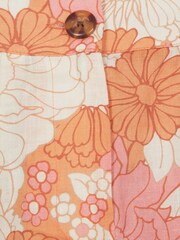 Reiss Orange Sky Junior Printed Linen Shorts - Image 6 of 6