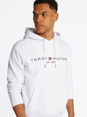 Tommy Hilfiger White Tommy Hilfiger Green Logo Hoodie - Image 2 of 3
