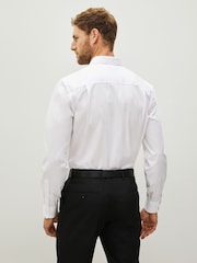 White Regular Fit 100% Cotton Shirts 3 Pack - Image 4 of 6