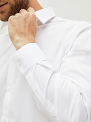 White Regular Fit 100% Cotton Shirts 3 Pack - Image 6 of 6