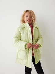 Green Shower Resistant Padded Coat (5-11yrs) - Image 1 of 4