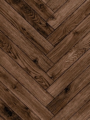 Hoopla Walls Dark Walnut Parquet Wallpaper - Image 2 of 2