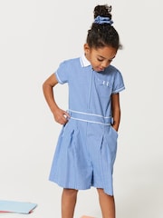 Clarks Blue Gingham School Playsuit - Image 1 of 11
