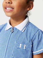 Clarks Blue Gingham School Playsuit - Image 10 of 11
