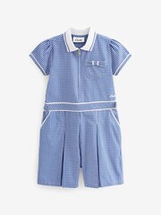 Clarks Blue Gingham School Playsuit - Image 6 of 11