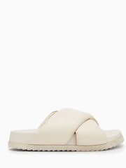 AllSaints White Saki Sandals - Image 1 of 4