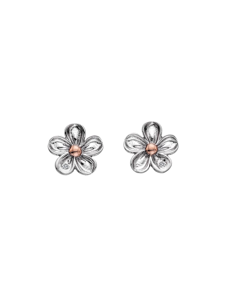 Hot Diamonds Silver Forget Me Not Earrings - Image 1 of 3