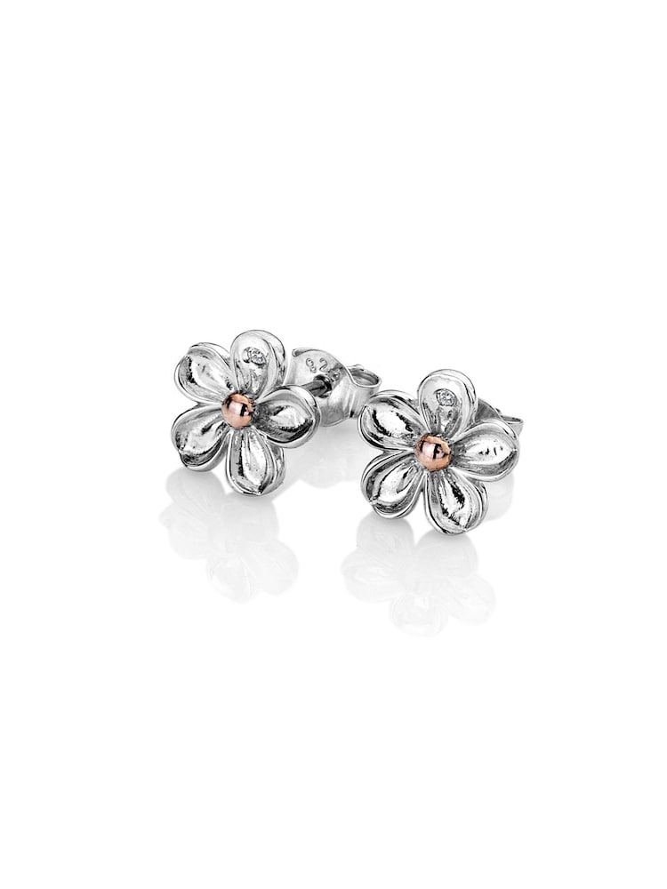 Hot Diamonds Silver Forget Me Not Earrings - Image 2 of 3