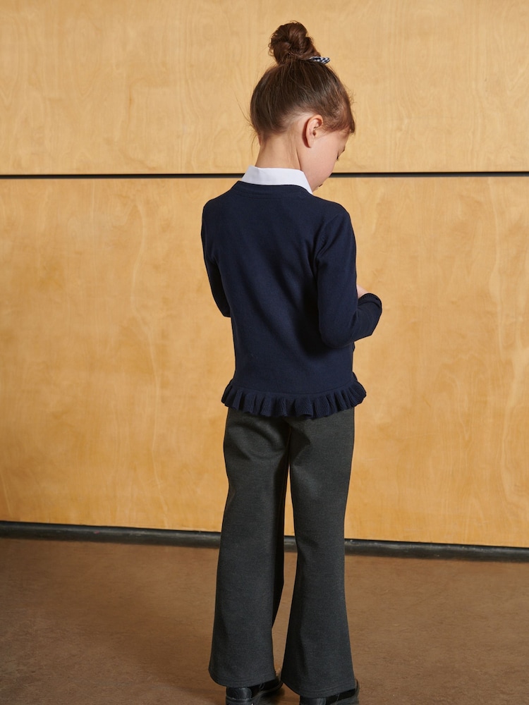 Clarks Navy Blue School V-Neck Cardigan - Image 3 of 12