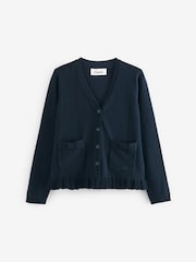 Clarks Navy Blue School V-Neck Cardigan - Image 8 of 12