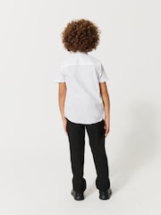 Clarks White Short Sleeve Clarks Boys School Shirts 2 Pack - Image 5 of 5