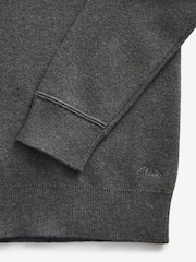 Clarks Grey Long Sleeve School Knitted V-Neck Jumper - Image 6 of 7