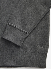 Clarks Grey Long Sleeve School Knitted V-Neck Jumper - Image 7 of 7