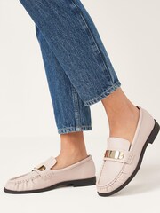 Bone Cream Forever Comfort® Hardware Trim Loafers - Image 1 of 6